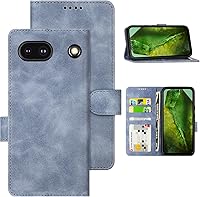 Vista 17 de Eastcoo Funda tipo cartera con tapa para Google Pixel 7a, piel sintética y protección de poliuretano termoplástico, 3 ranuras para tarjetas, función