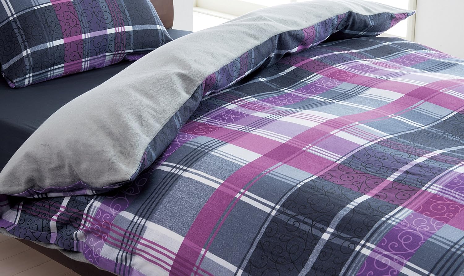 Francfranc フランフラン WARMY フラワー×ボア 掛け布団カバー