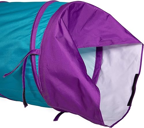 Vista 29 de Pacific Play Tents 41410 - Túnel de gateo Galaxy de 6 pies para niños con estrellas que brillan en la oscuridad Rojo, amarillo