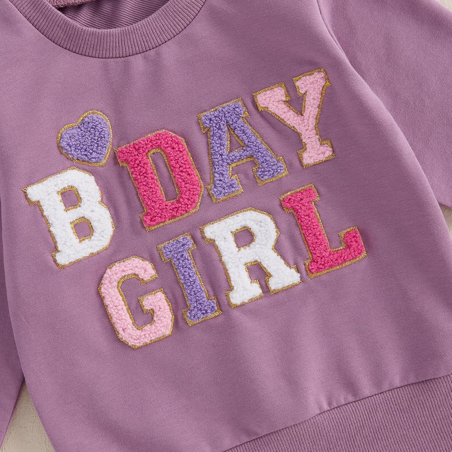 Birthday Shirt for Toddler Baby Boy Girl Cute Colorblock Letter Sweatshirt Long Sleeve Crewneck Tops Birthday Outfit - Image 2