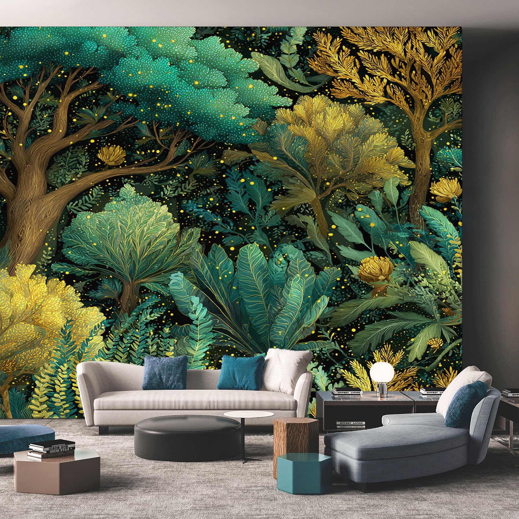 Mystical Forest Wallpaper - Fantasy Woodland Wall Mural - Wall Murals for Living Room Bedroom - Photo Wallpaper & Home Decor Art - 450 x 315 cm A-2471