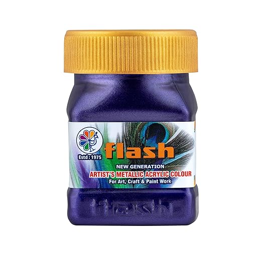 Flash Metallic Color (Violet, 50ml) : Amazon.in: Home & Kitchen