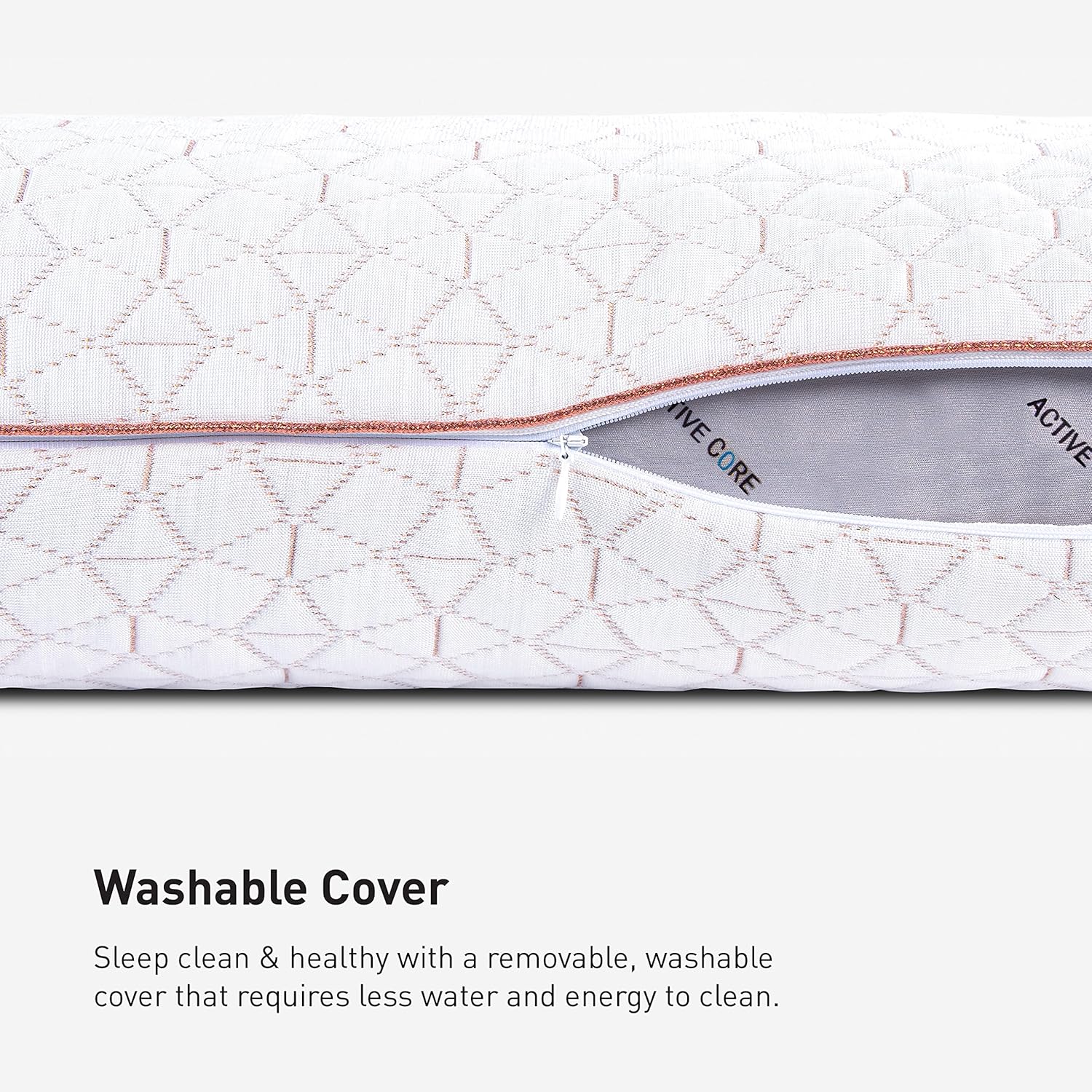 Bedgear Glacier Performance Pillow - Size 0.0 - Cooling Pillow for Hot Sleepers - Back, Stomach, Side Sleeper Pillow - 20" W x 26" L x 4.75" H - Image 6