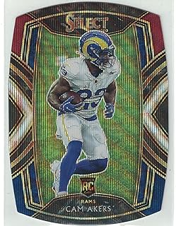 2020 Panini Select Cam Akers Red White Blue Pulsar Prizm Refractor Die Cut Club Level SP Rookie Card