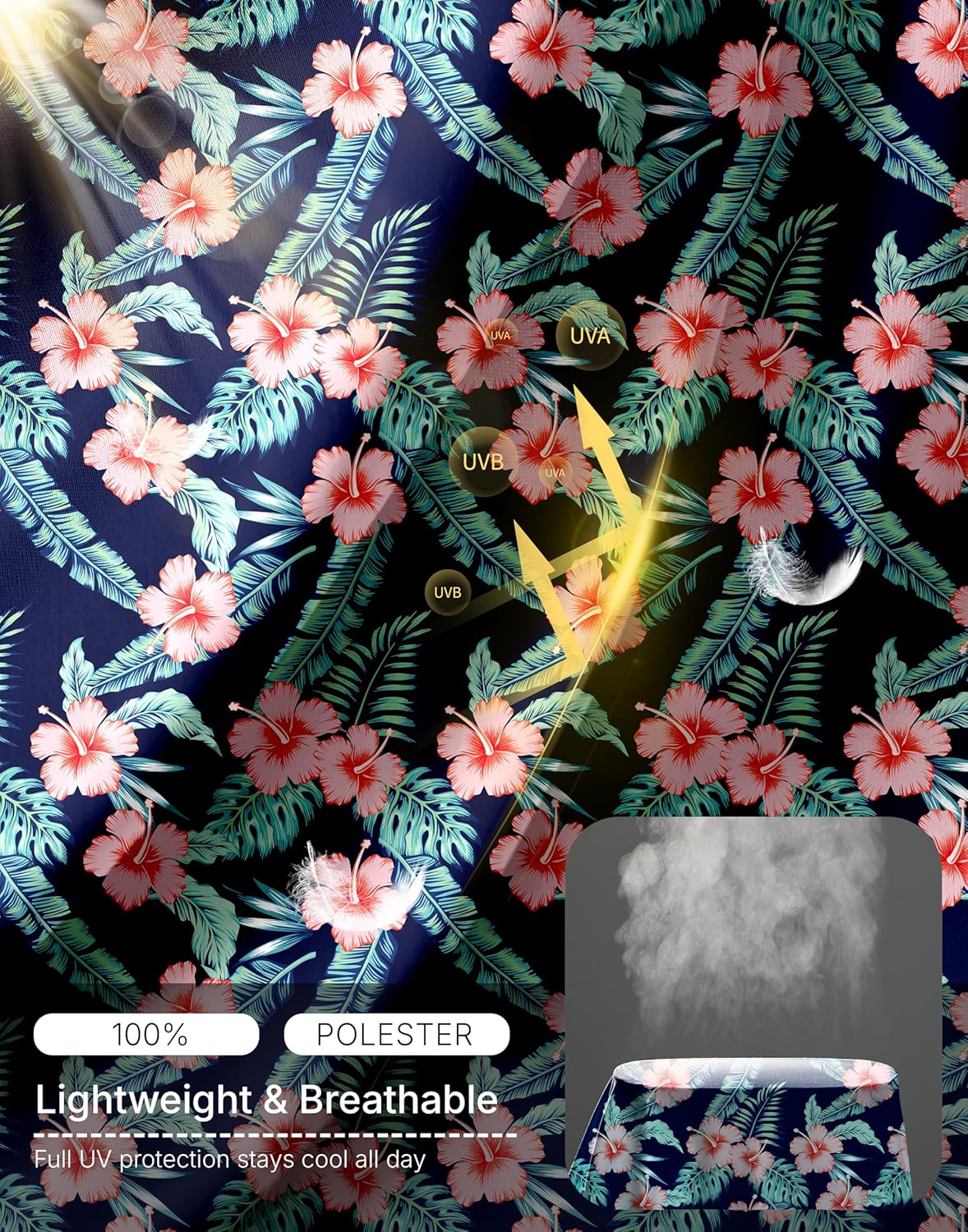 Women's UPF50+ Sun Protection Shirts with Zip Pocket Long Sleeve Workout Tops for Swimming Hiking Quick Dry Rash Guard - Image 4