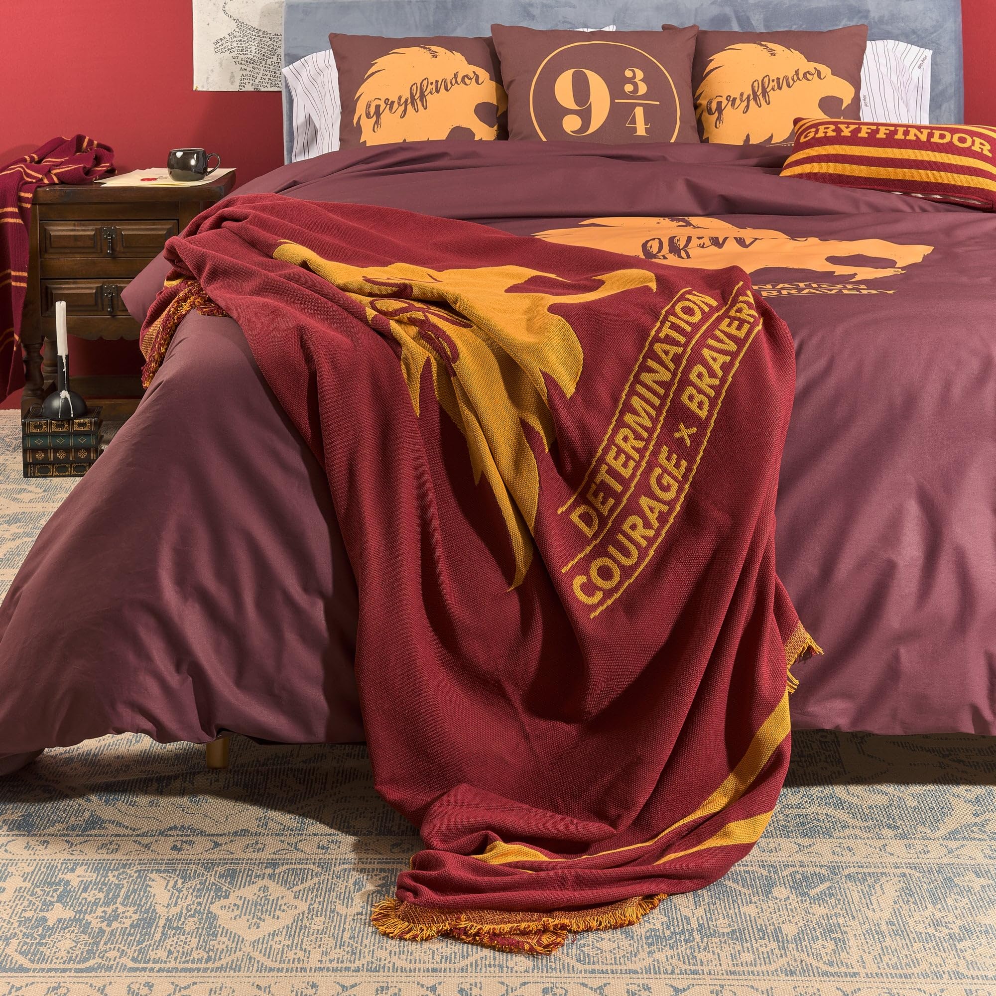 BELUM | Funda nórdica Harry Potter, Funda nórdica con Botones 100% algodón Modelo Gryffindor Values para Cama de 135/140 (220x220 cm)