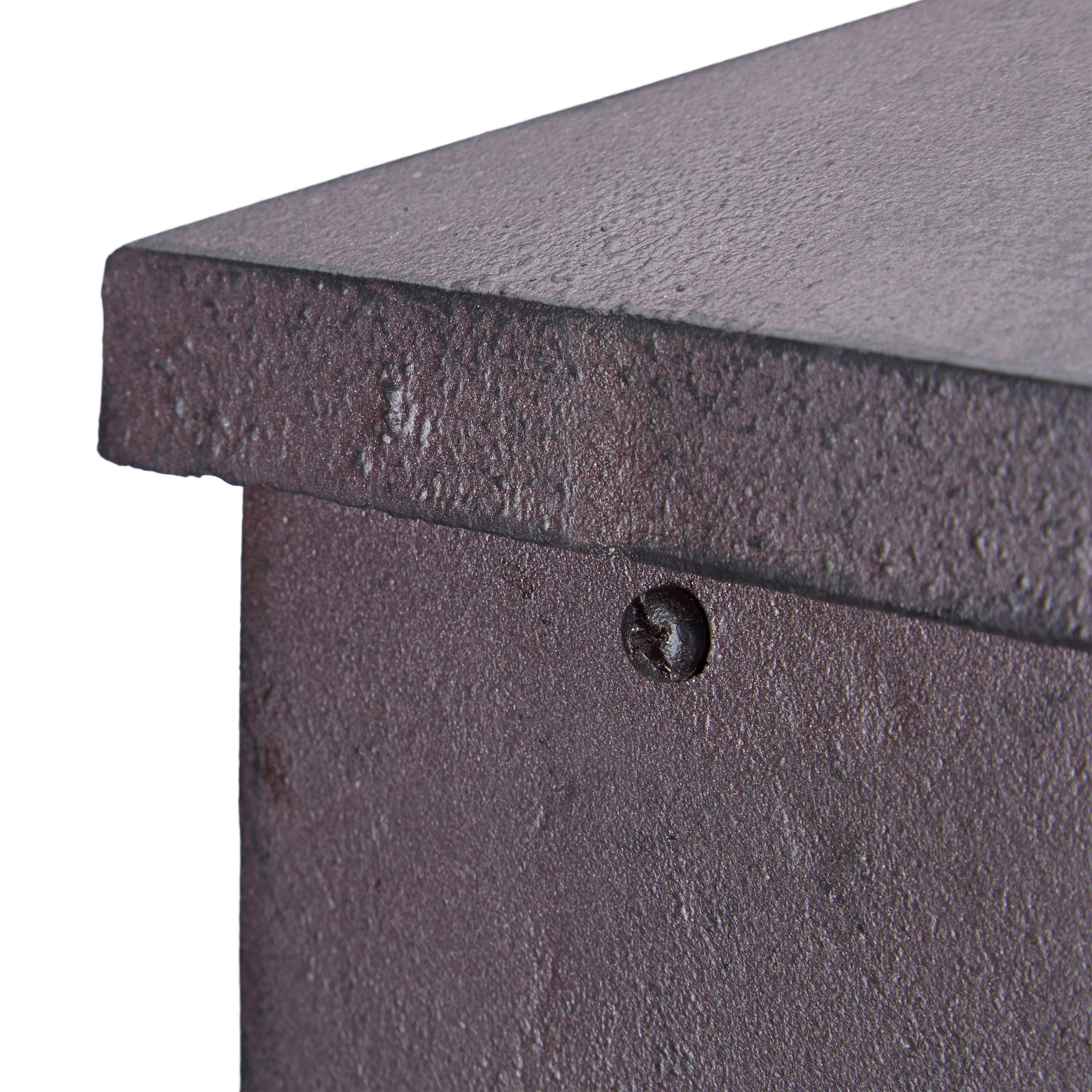 Relaxdays Pompe à Eau pour Jardin, carrée, Style Antique, Robinet Connexion de 3/4 de Pouce, 91 cm Hauteur,Couleurs