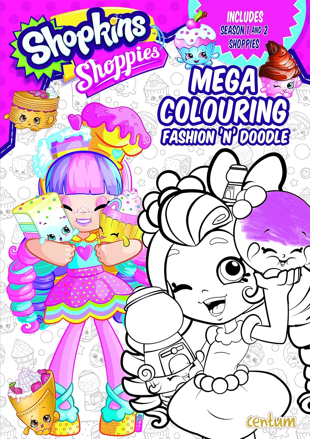 Shopkins Shoppies Mega Colouring Book: unknown author: 9781911460107 ...