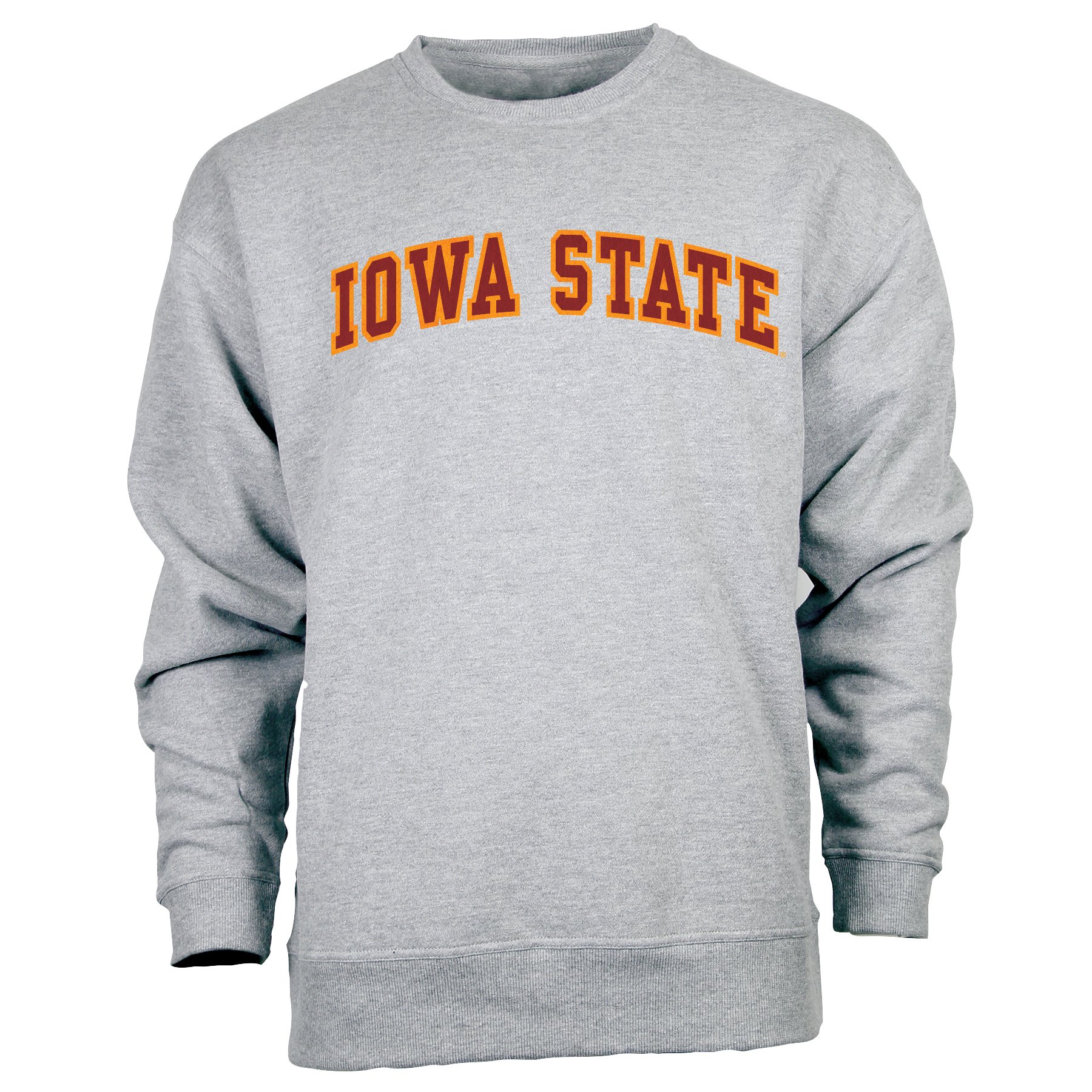 Ouray Sportswear NCAA Iowa State Cyclones Legacy DLX Crew Hoodie, Small, Premium Heather