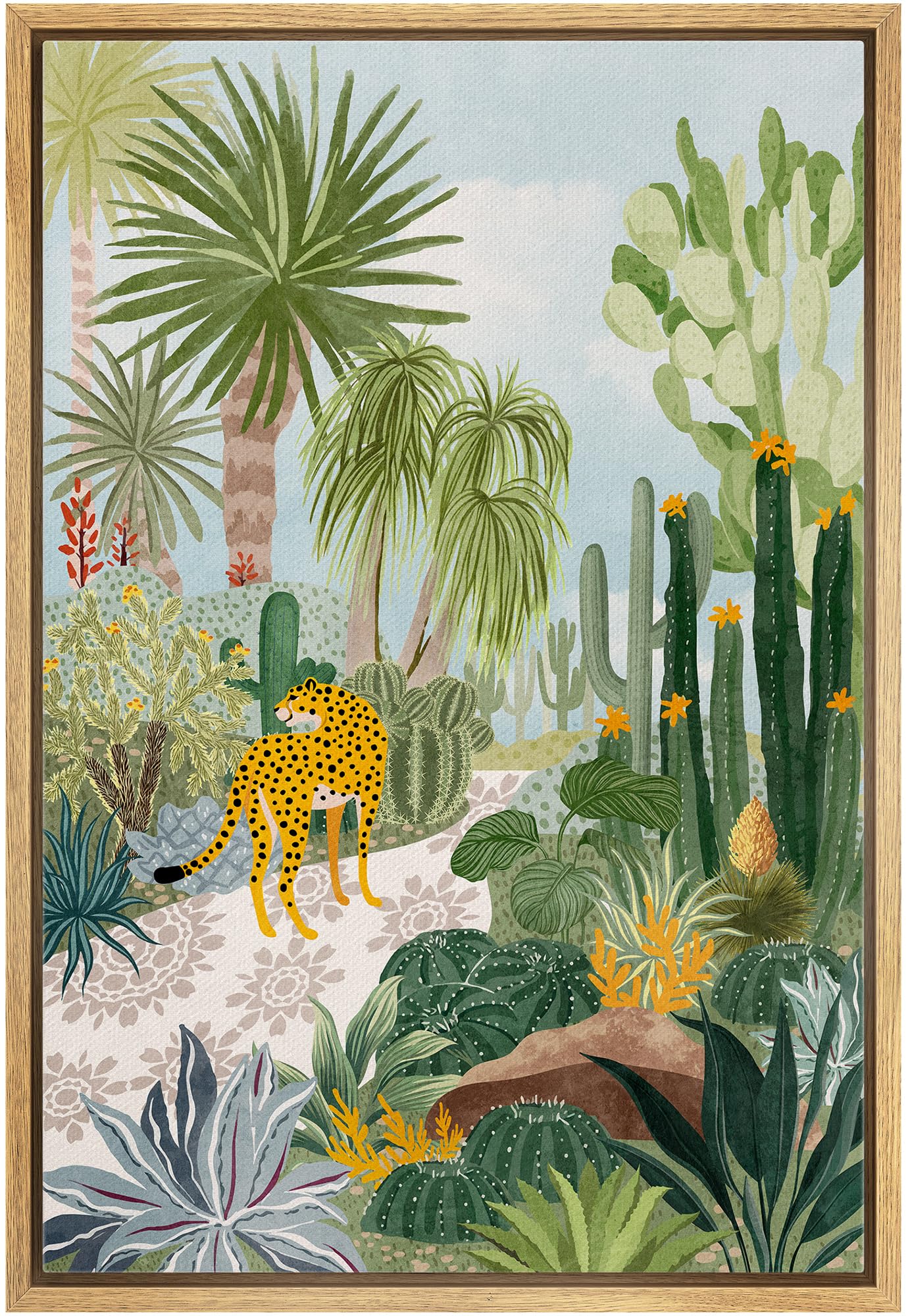 Amazon.com: IDEA4WALL Framed Canvas Print Wall Art Tropical Island