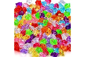 Multicolored Fake Crushed Ice Rock Plastic Gems Acrylic Ice Cubes