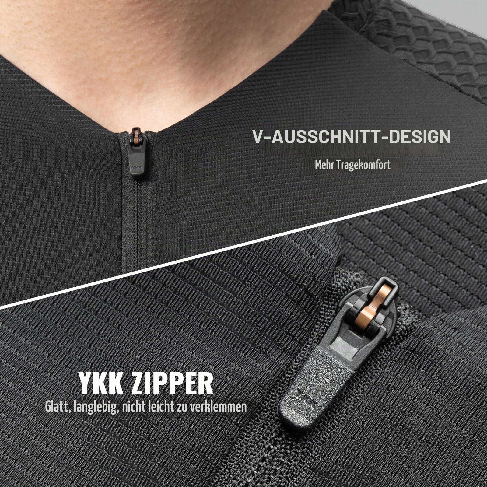 ROCKBROS Herren Damen Fahrradtrikot Kurzarm Radtrikot Rennrad Trikot Schnell trocknend Fahrradbekleidung Atmungsaktiv für Radsport MTB