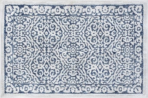 Miniatura 4 de Alfombra de área pequeña de 2 x 3 – Alfombras tradicionales para sala de estar y dormitorio, comedor, entrada, vestíbulo, alfombra - Alfombras para