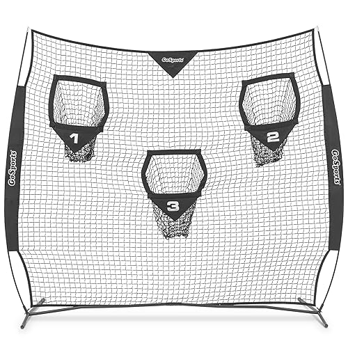 GoSports Football Throwing Net - 8 x 8 ft or