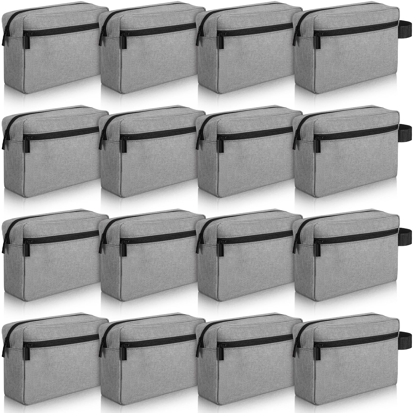 Paterr 16 Pcs Travel Toiletry Bag for Women Men Large Water Resistant Shaving Bag Hanging Cosmetic Bag with Handle and Divider Storage Travel Pouch