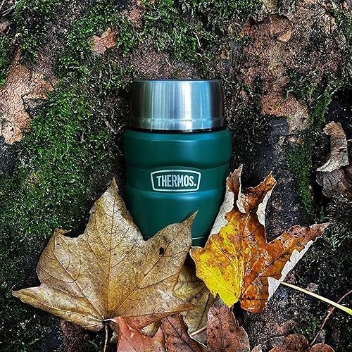 Miniatura 5 de Thermos Frasco de comida King de acero inoxidable, capacidad de 15.9 fl oz, elegante frasco multiusos para preparación diaria de alimentos, acero
