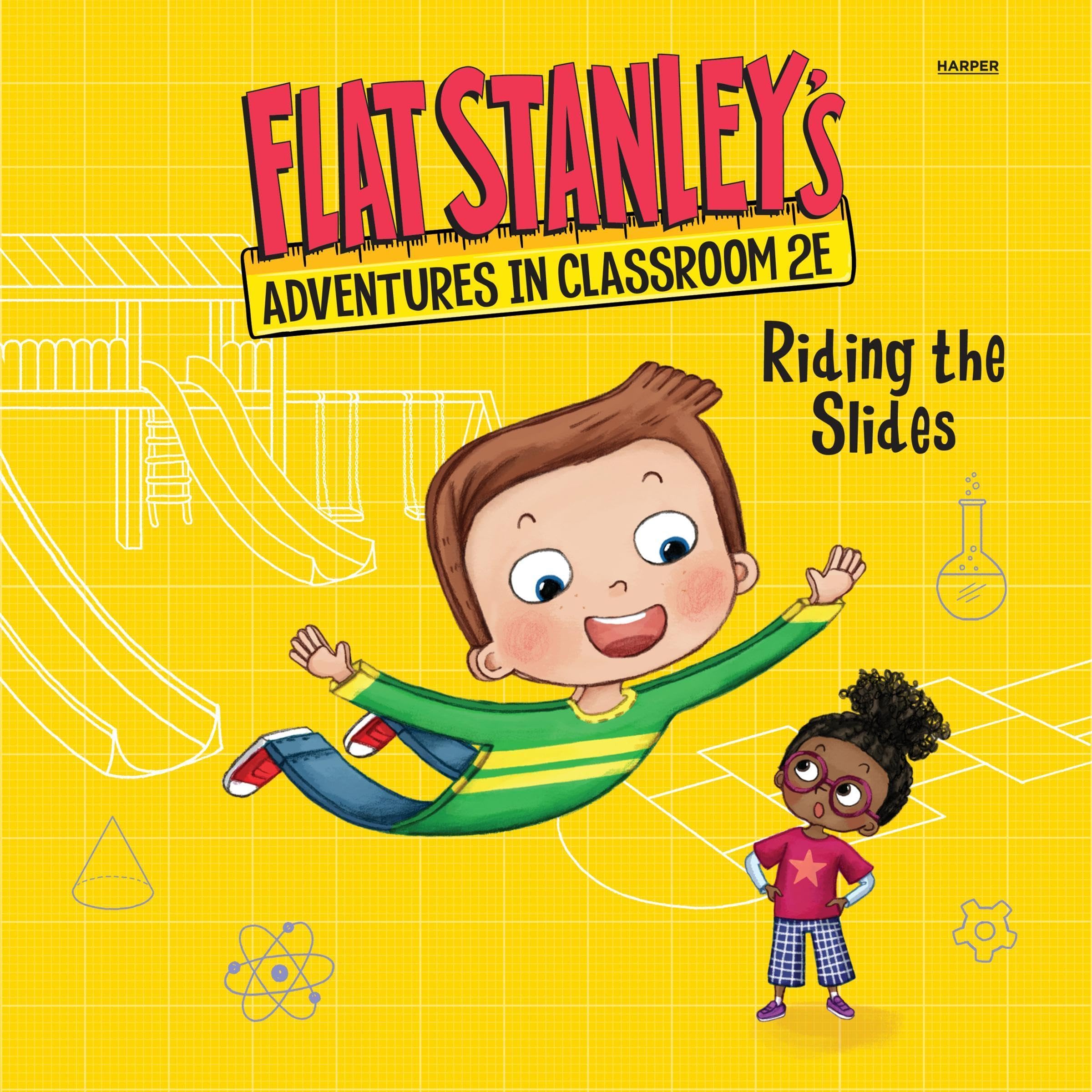 Cover art for Flat Stanley's Adventures in Classroom 2E #2: Riding the Slides