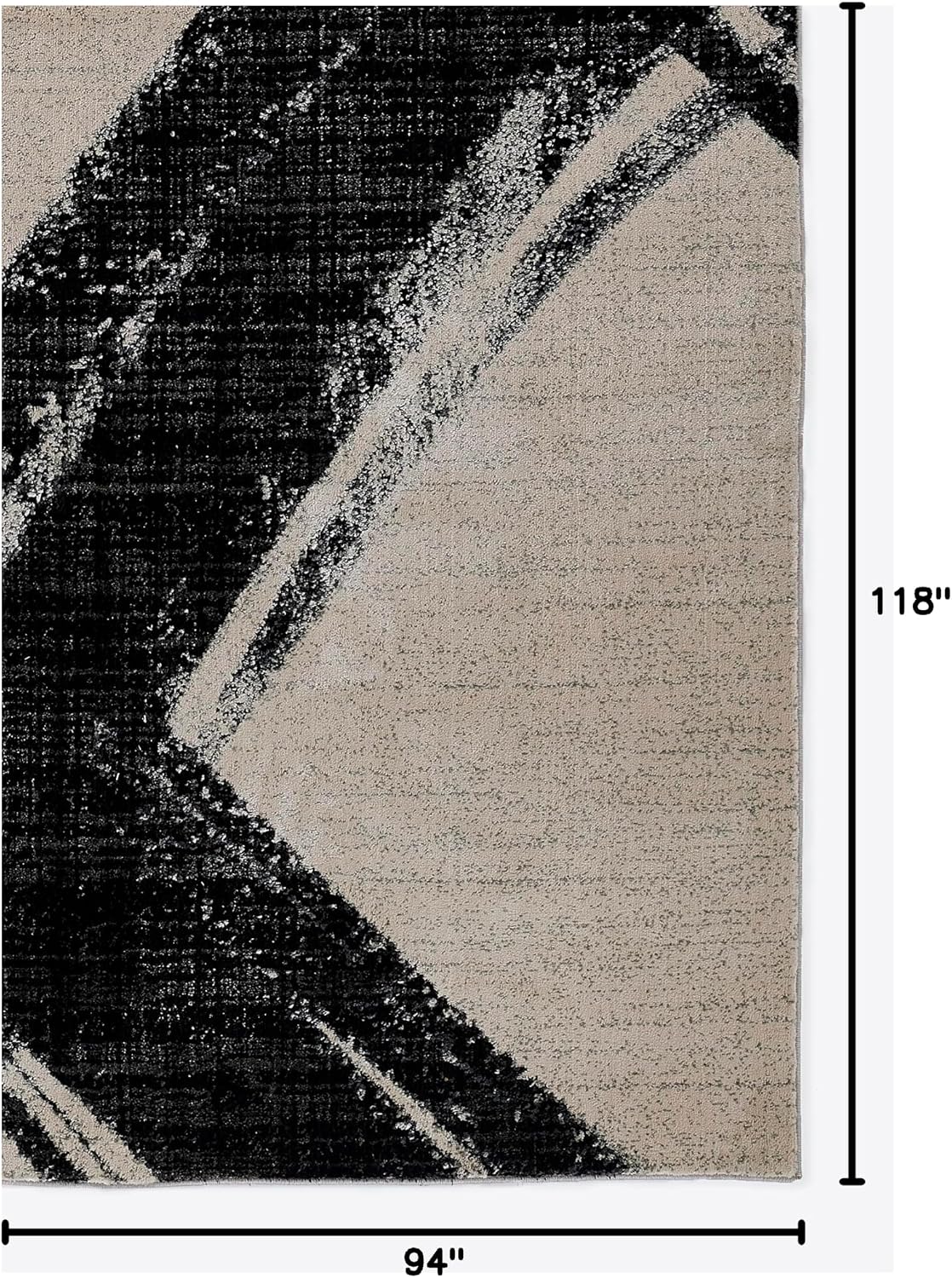 Momeni Noho Polyester Area Rug, Ivory, 7'10" X 9'10" Sized Rug for Living Room, Bedroom, Dining Room, and Kitchen
