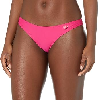 Body Glove Smoothies Basic Solid Fuller Coverage Bikini Bottom Swimsuit Dahlia