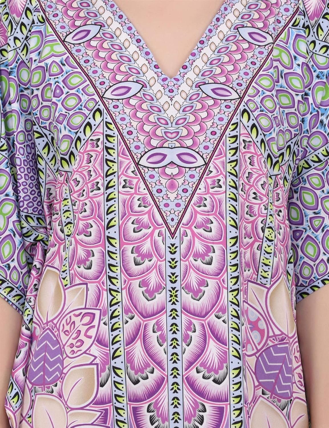 Miss Lavish London Kaftan for Women Dress Summer Swimsuit Cover Up, Plus Size Kaftan, Cruise & Caribbean Vacation Coverup - Image 7