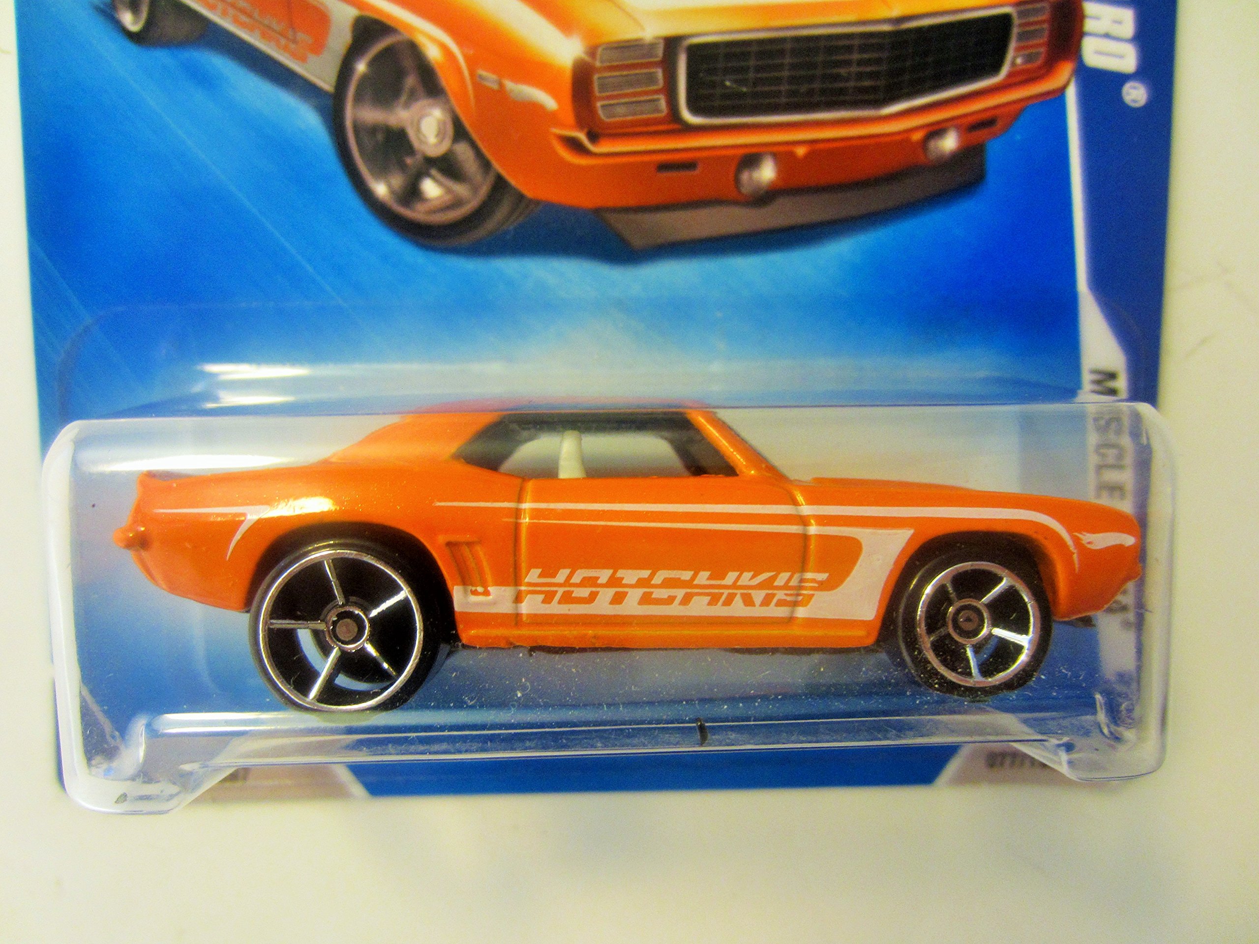 Hot Wheels 2009 Muscle Mania 01 of 10 '69 Camaro Orange 077/190
