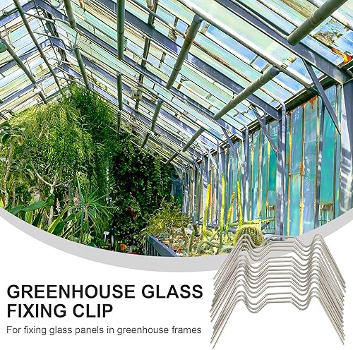 Miniatura 7 de Clips de fijación de invernadero de acero inoxidable, abrazaderas de acristalamiento de alambre de resorte para instalación segura de paneles