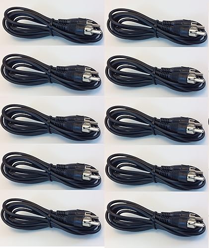 Cable RCA Mono de 6 pies para video o audio mono (paquete de 10)