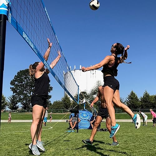 Miniatura 10 de Red de voleibol Sports Spectrum Park & Sun clásico. Red de voleibol profesional portable para exteriores.