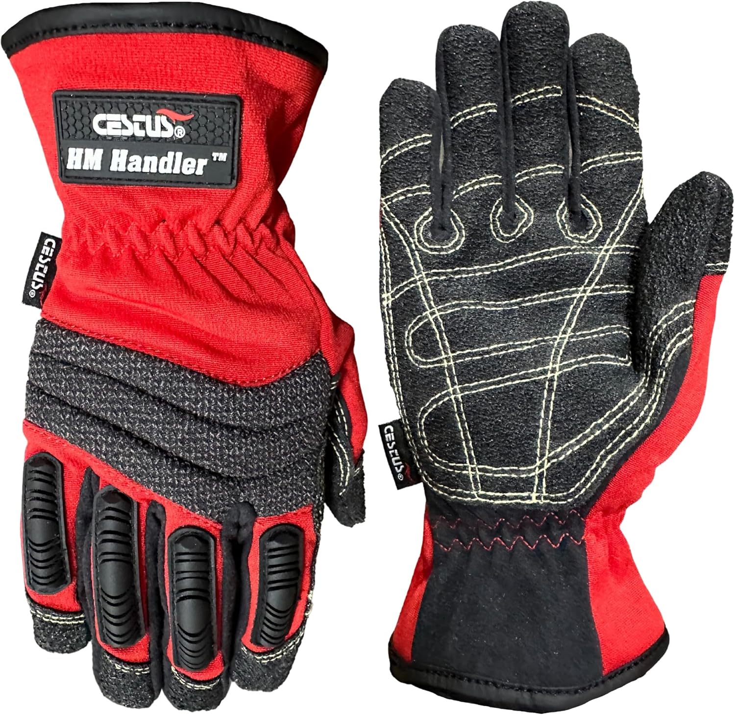 Cestus 4021, Extrication Gloves with Coarse Rough Out Palm, Firefighter Rescue Gloves