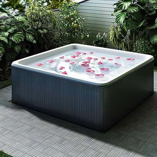 Miniatura 3 de Azulejos de madera de acacia entrelazados para terraza 120 x 120in paquete de 10 azulejos de suelo fáciles de instalar para uso en interiores y