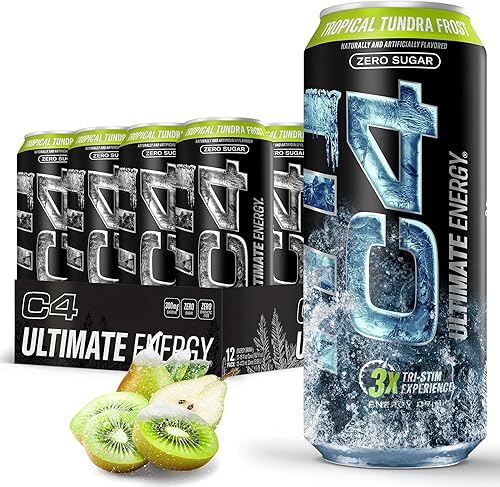 Cellucor C4 Ultimate  Bebida energética sin azúcar para antes del entrenamiento  Experiencia Tri-Stim con 300mg de cafeína + TeaCrine + Dynamine