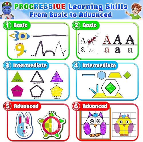 Miniatura 6 de Curious 2 Learn Montessori Busy Book para niños de 3 a 5 años  Carpeta de aprendizaje preescolar premontada con 28 actividades, bolsa de viaje y 8