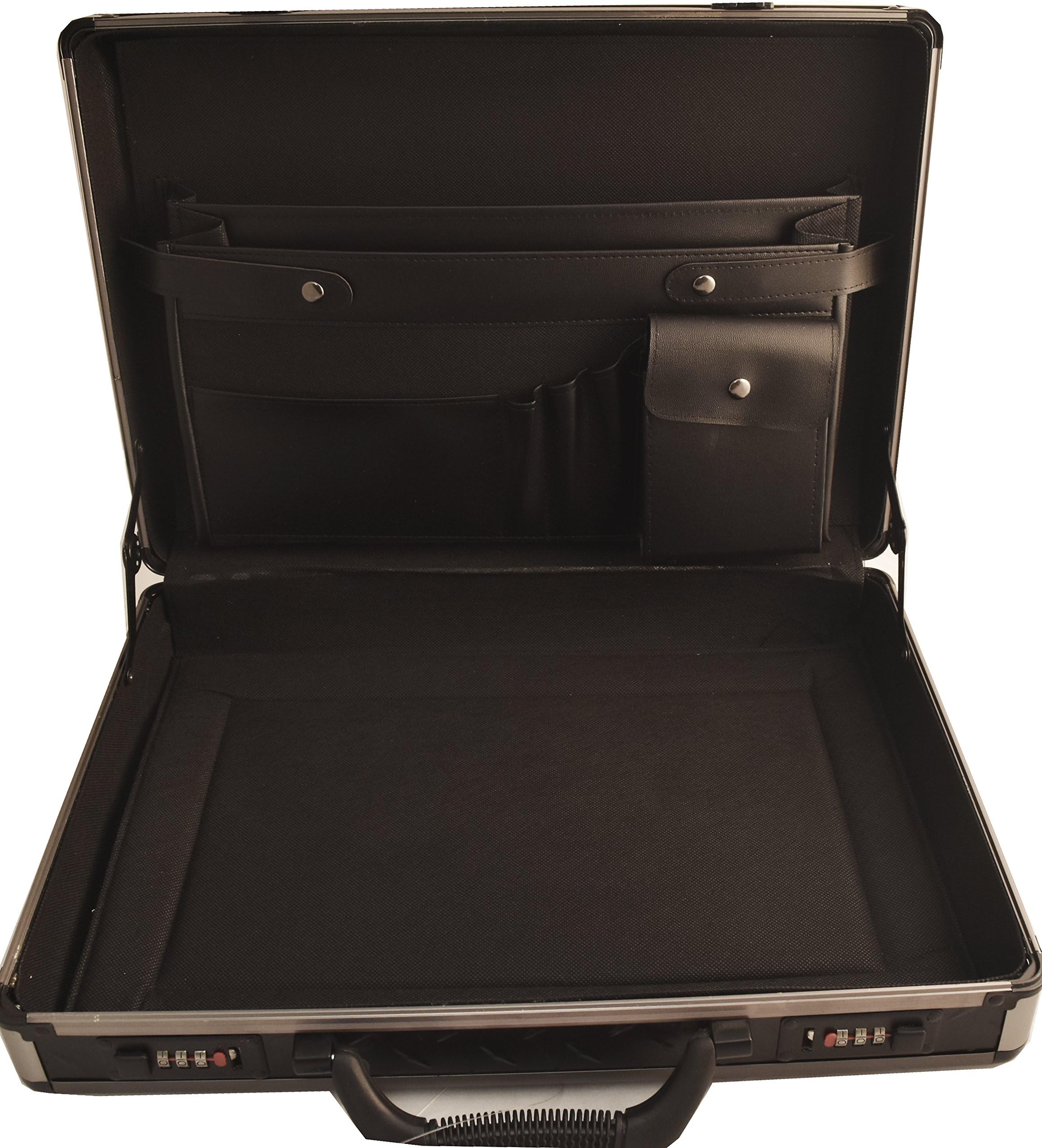 Gearcase Heavy Duty Briefcase with Dual Combination Locks + Expandable Pockets