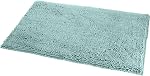 Amazon Basics Rugs de salle de bains, Rug de bain à l'absorbant extra doux, antidérapant, séchage rapide, lavable en machine, confort en peluche pour le plancher de la salle de bain, baignoire et douche, 21" x 34", Mousse de mer verte