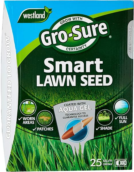 Gro-Sure Aqua Gel Coated Smart Grass Lawn Seed, 25 m2, 1 kg - 2