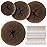 Teenitor Hair Bun Maker for Kids Girls - Hair Donuts, Ballet Bun in 4 Sizes, Light Brown