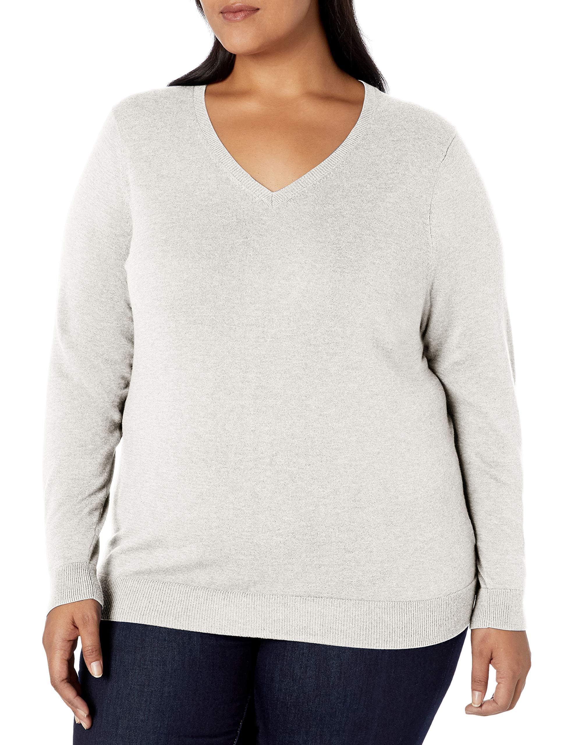 Amazon Essentials Women's Regular-Fit Lightweight Long-Sleeve V-Neck Sweater