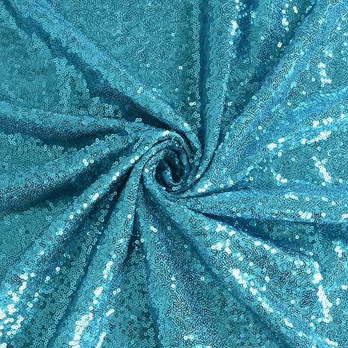 Vista 37 de ShiDianYi Mantel glamoroso de lentejuelas de 1 yarda para mesa de postre de boda, 49.2 in de ancho