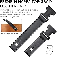 Vista 3 de Amumu SNAPLOCK Guitar Strap with Clip - Black Nylon Seatbelt for Acoustic, Electric & Bass Guitar - 2" Wide