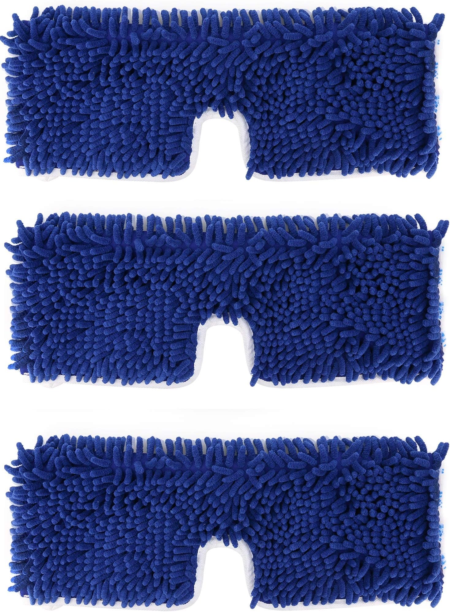 3 Pack Mop Refills Compatible with O-Ceda Dua-Action Microfiber Mop, Replacement Mop Heads for Dry/Wet Use, Machine Washable Double Sided All Surface Cleaning
