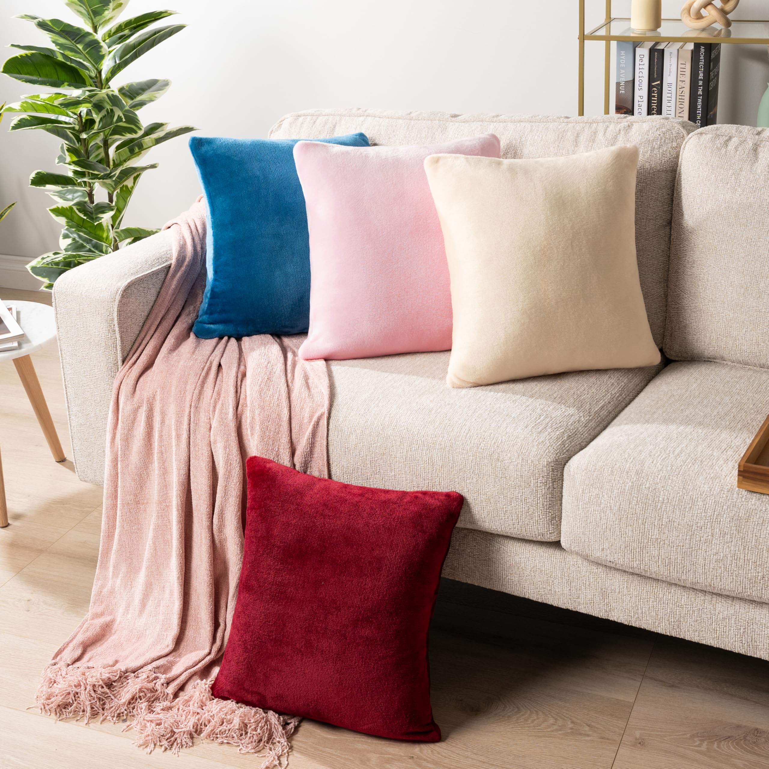 PAVILIA Lot De 2 Petites Housses De Coussin Décoratives