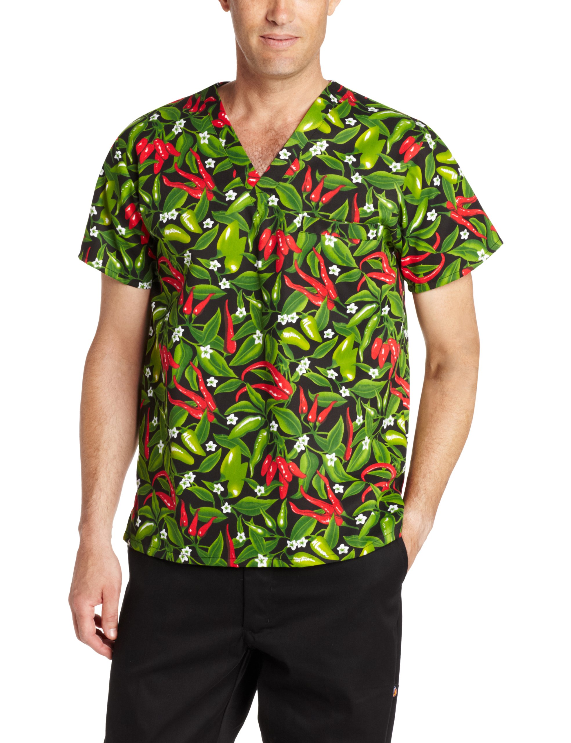Dickies EDS Signature Scrubs for Women and Scrubs for Men, Unisex One Pocket V-Neck Top in Soft Brushed Poplin 83706