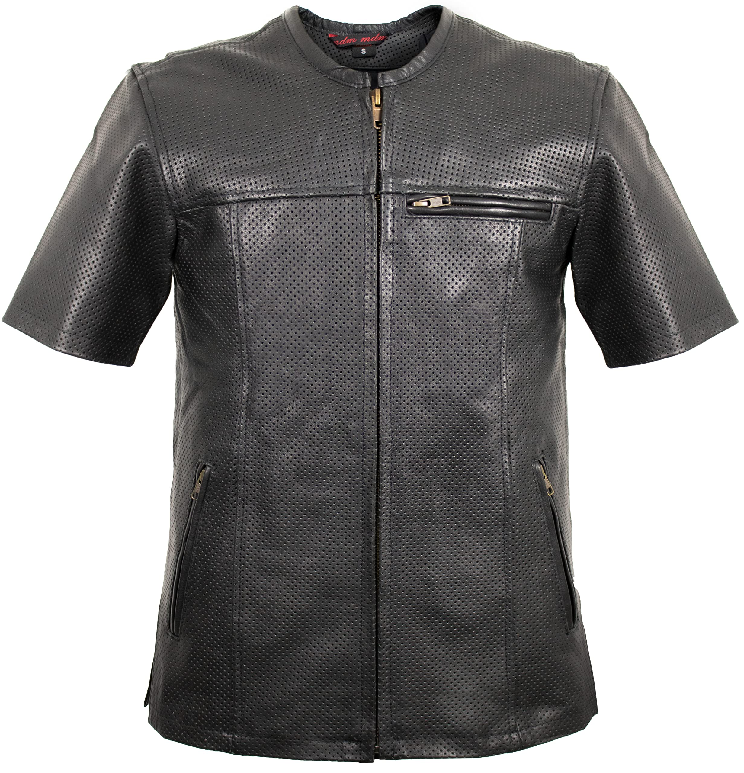 Herren Motorrad Biker Hemd/Kutte/Weste mit kurzen Ärmel