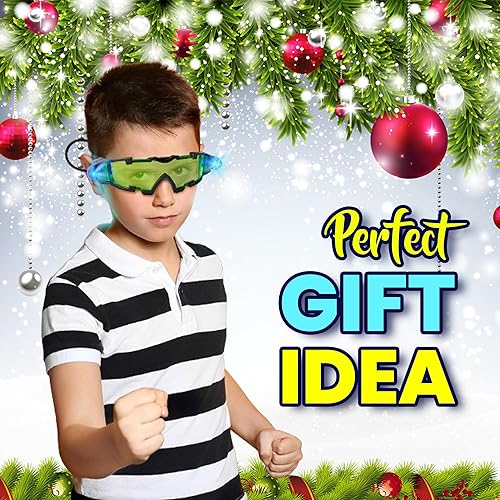 Miniatura 8 de SLF - Gafas de visión nocturna para niños con bolígrafo de tinta invisible, ver en la oscuridad con equipo de espía, escribe mensajes secretos con