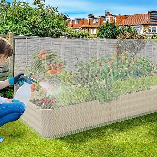 Miniatura 7 de Rollo de 48 pulgadas x 50 pies de malla de gallinero de alambre galvanizado soldado con cuadrados de 14 de pulgada para jardines elevados soportes