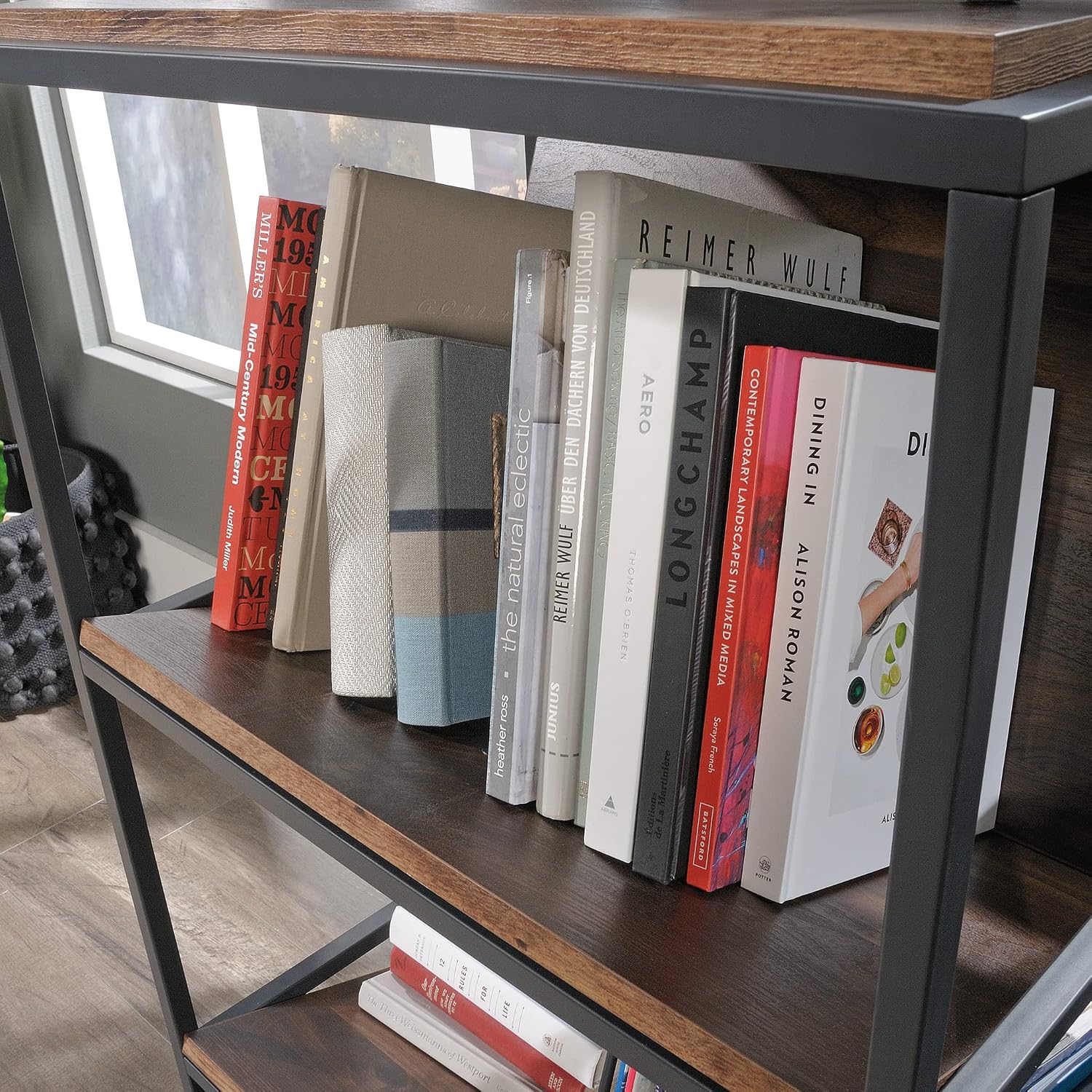 Sauder Nova Loft Accent Storage, Grand Walnut Finish