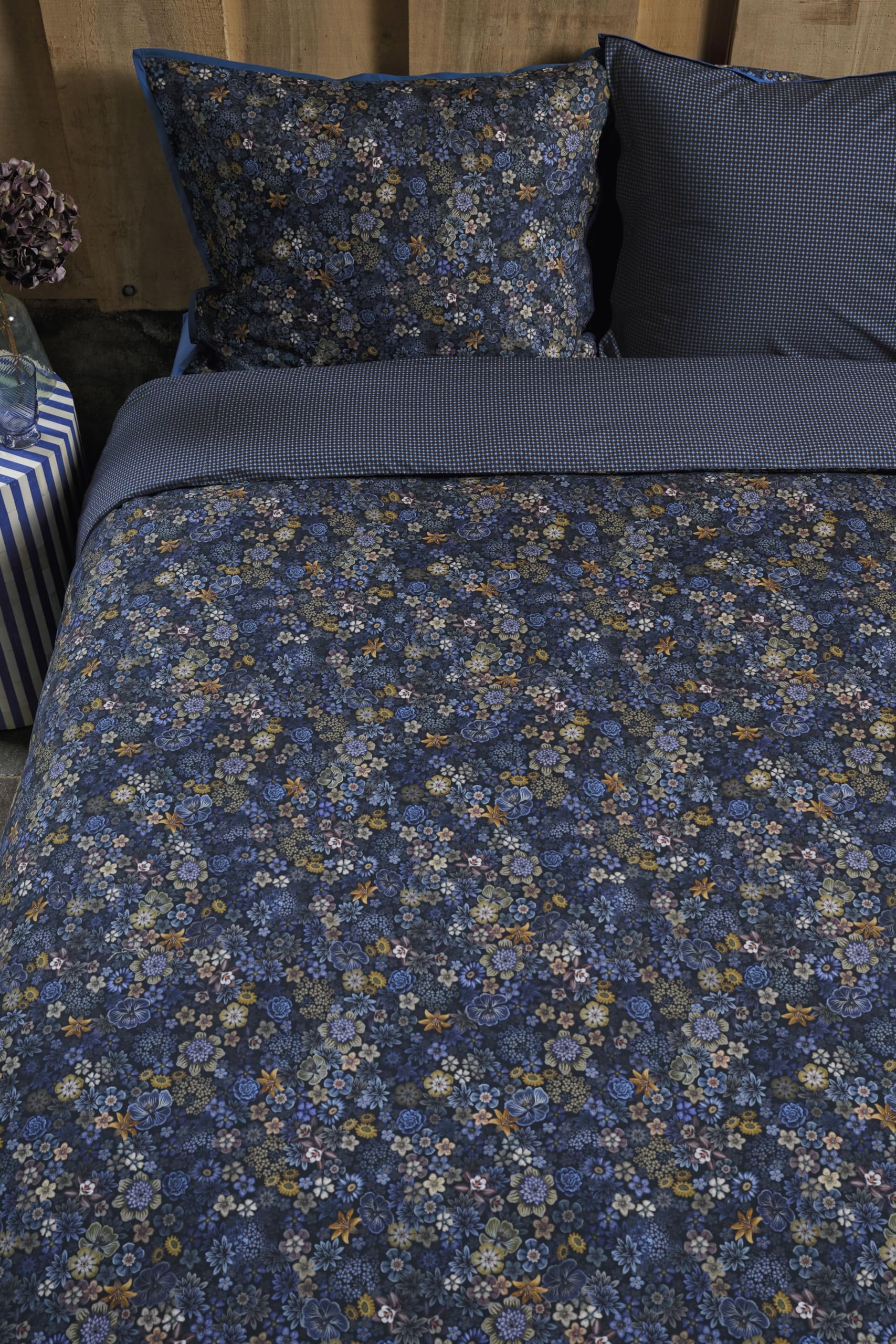 Pip Studio Bettbezug-Set Tutti i Fiori Dunkelblau 155x220cm