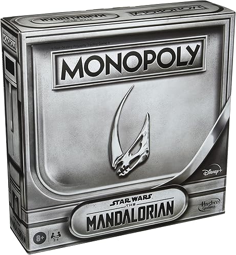 Monopoly: Star Wars The Mandalorian Edition Juego de mesa, inspirado en la temporada 2 de The Mandalorian, protege a Grogu de los enemigos