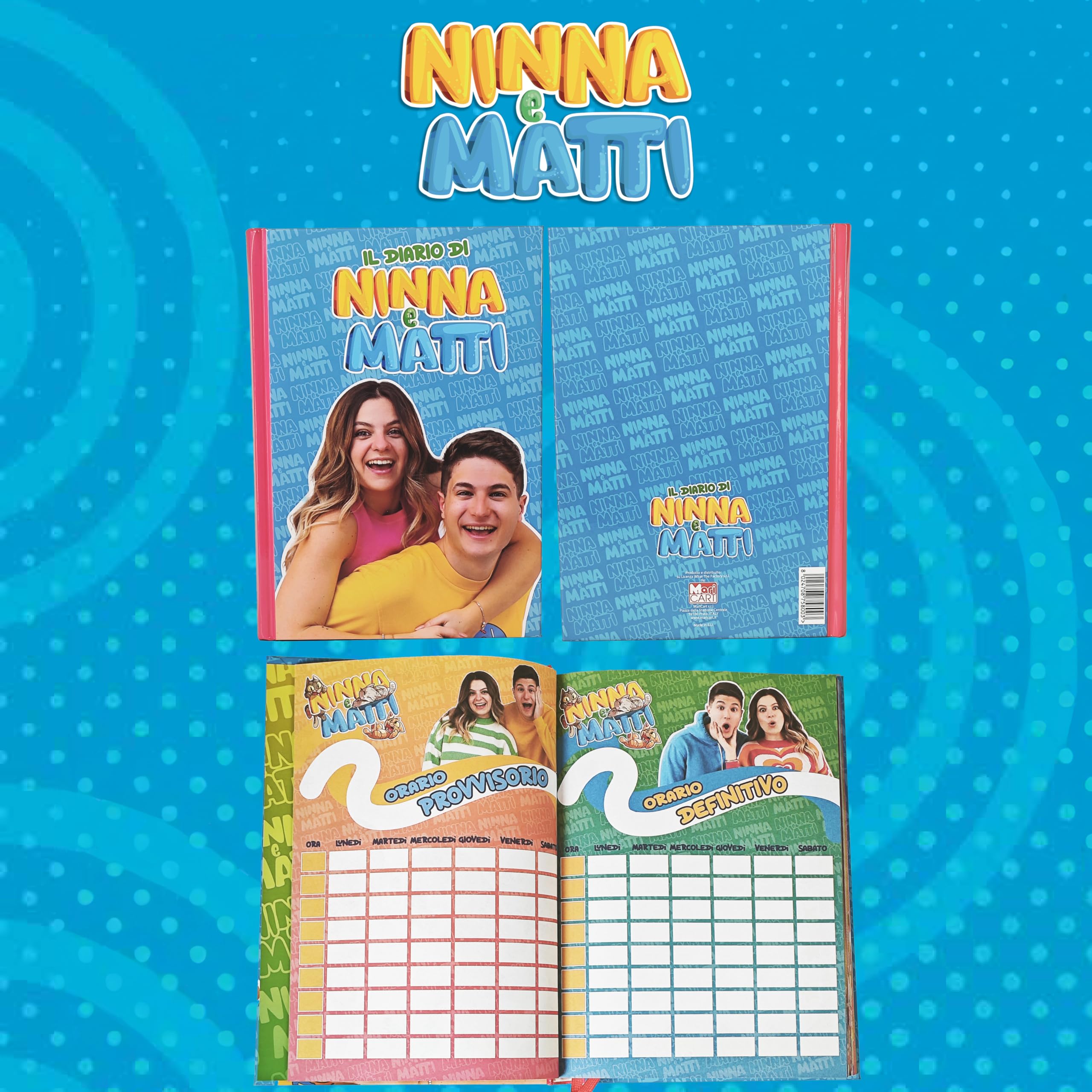 NINNA e MATTI 2025-2026 Official School Diary, 12 Months, 350 Pages, multicolour - Image 3