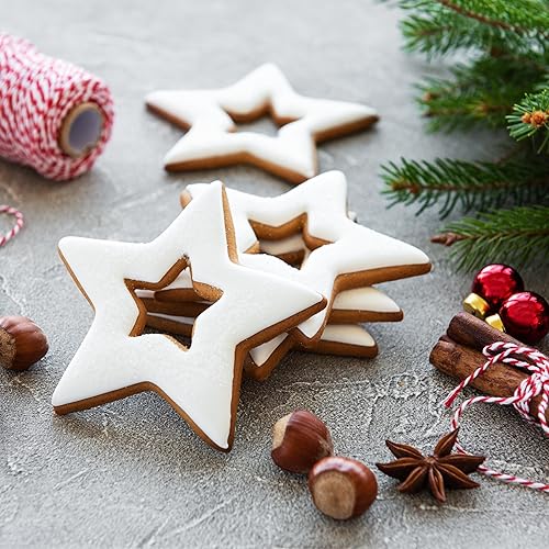 Miniatura 4 de Cortadores de galletas de estrellas, cortadores de galletas del 4 de julio, cortadores de galletas de acero inoxidable, moldes para Navidad,